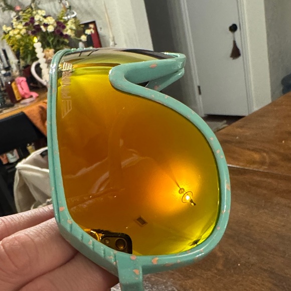 Pit Viper Sunglasses with Aqua Frame and Amber Lenses - Picture 7 of 8